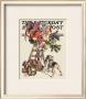 Santa Up A Ladder, C.1930 by Joseph Christian Leyendecker Limited Edition Print