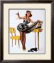 Pin-Up Girl With Inkstains by Joyce Ballantyne Limited Edition Pricing Art Print