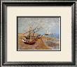 Fishing Boats On The Beach At Saints-Maries, C.1888 by Vincent Van Gogh Limited Edition Pricing Art Print