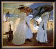 Under The Awning, Zarauz by Joaquã­N Sorolla Y Bastida Limited Edition Print