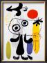 Figur Gegen Rote Sonne Ii, C. 1950 by Joan Miró Limited Edition Pricing Art Print
