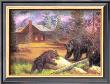Bears On Logs by M. Caroselli Limited Edition Print