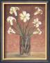 White Flowers In Vase by Julio Sierra Limited Edition Print