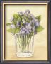 Purple Flowers In Vase by Cuca Garcia Limited Edition Print