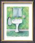 Sink With Blue Towels by Dona Turner Limited Edition Print
