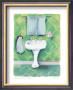 Sink With Blue Towels by Dona Turner Limited Edition Pricing Art Print