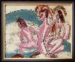 Three Bathers By Stones by Ernst Ludwig Kirchner Limited Edition Print