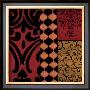 Burgandy Motifs by Courtland Limited Edition Print