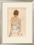 Zittende Vrouw On The Rug by Egon Schiele Limited Edition Print
