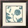 Teal Floral Motif Iii by Chariklia Zarris Limited Edition Print