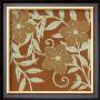 Tan Flowers With Mint Leaves Ii by Norman Wyatt Jr. Limited Edition Print
