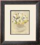 White And Purple Flowers In Vase by David Col Limited Edition Pricing Art Print
