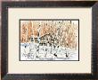 Villa In White Birch Woods, Snow Scene by Kenji Fujimura Limited Edition Print