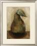 Green Pear On Beige by Nicole Etienne Limited Edition Print