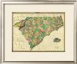 Map Of North And South Carolina, C.1823 by Henry S. Tanner Limited Edition Print