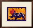 Woodblock Rhino by Benjamin Bay Limited Edition Print