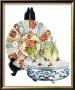 Oriental Plate With Bulbs by Pat Woodworth Limited Edition Print