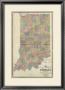 New Sectional And Township Map Of Indiana, C.1876 by A. T. Andreas Limited Edition Print