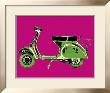 Vespa On Pink by Myrjam Tell Limited Edition Pricing Art Print