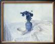 Pansies In A Blue Vase by Arthur Easton Limited Edition Print