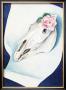 Horse's Skull With Pink Rose by Georgia O'keeffe Limited Edition Pricing Art Print