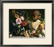 La Negresse Aux Pivoines, 1870 by Frederic Bazille Limited Edition Print