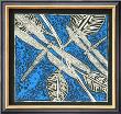 Dragonfly Woodblock In Blue Ii by Chariklia Zarris Limited Edition Pricing Art Print