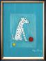 Dalmatian With Red And Yellow Ball by Ken Bailey Limited Edition Pricing Art Print