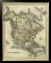 Antique Map Of North America by Alvin Johnson Limited Edition Pricing Art Print