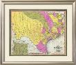 Map Of Texas, C.1846 by Samuel Augustus Mitchell Limited Edition Print