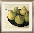 Classic Bartlett Pears by Fabrice De Villeneuve Limited Edition Print