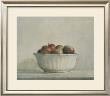 Mcintosh Apples In A White Bowl, 1981 by Elsie Manville Limited Edition Print