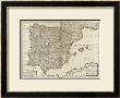 New Map Of The Kingdoms Of Spain And Portugal, C.1790 by Thomas Kitchin Limited Edition Print