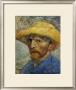 Self-Portrait With Straw Hat by Vincent Van Gogh Limited Edition Print