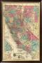Map Of The States Of California And Nevada, C.1877 by Thos. H. Thompson Limited Edition Print