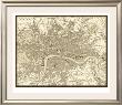Sepia Map Of London by Vision Studio Limited Edition Pricing Art Print