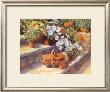 Trugs, Pots And White Flowers by Jackie Simmonds Limited Edition Print