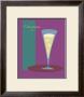 Champagne Flute In Purple by Atom Limited Edition Pricing Art Print