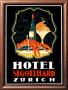 Hotel St. Gotthard, Zurich by Otto Baumberger Limited Edition Print