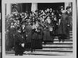 Members Of Liberty Loan Choir Singing On Steps Of City Hall In Third Liberty Loan Campaign, Wwi by Paul Thompson Limited Edition Print