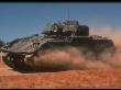 Us Army M2 A2 Bradley Fighting Vehicle Demonstrating Its Speed Capability by Michael Green Limited Edition Print