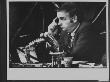 Senator Lowell Weicker Sitting At Table During Break In Watergate Hearings by Gjon Mili Limited Edition Print