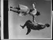 Leon James And Willa Mae Ricker Demonstrating A Step Of The Lindy Hop by Gjon Mili Limited Edition Print