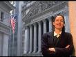 Time Sr. Ed. Priscilla Painton In Front Of Ny Stock Exchange Building by Ted Thai Limited Edition Print