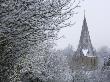 Shere Church In Snow, Often Used As A Film Location, Surrey, England, United Kingdom, Europe by Miller John Limited Edition Print