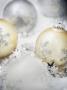 Golden And White Christmas Baubles by Gunnar Svanberg Skulasson Limited Edition Pricing Art Print