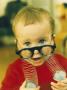 A Little Boy Playing With His Toy Glasses by Jann Lipka Limited Edition Print