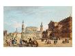 Dresden - Catholic Church And Royal Theatre Postcard by Noel Le Mire Limited Edition Pricing Art Print