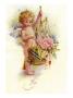 Angel Or Cupid With Flowers And Heart by Gustave Dorã© Limited Edition Print