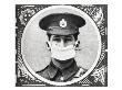 Man Wearing A Cotton Wool Pad Respirator During World War I, April 1915 by William Hole Limited Edition Pricing Art Print